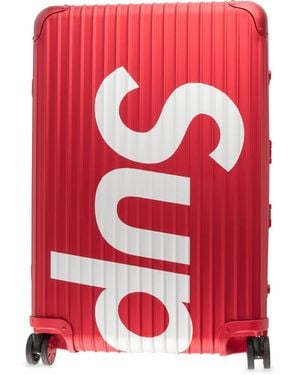 Supreme X Rimowa Topas Multiwheel 82L Suitcase - Red