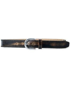 Our Legacy Leather Belt - White