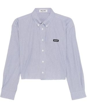 Miu Miu Button-Fastening Shirt - Violet