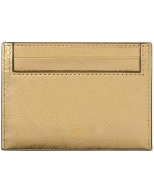 Mulberry Metallic-Effect Card Holder - Natural