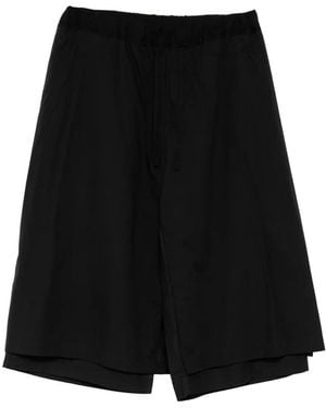 Giovanni Cavagna Drawstring Layered Trousers - Black