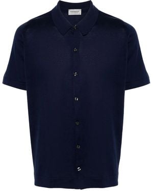 John Smedley Folke Fine-Ribbed Shirt - Blue