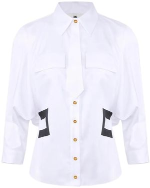 Elisabetta Franchi Tie-Detail Shirt - White