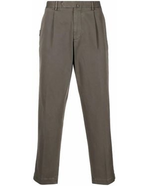 Dell'Oglio Straight-Leg Tailored Pants - Gray