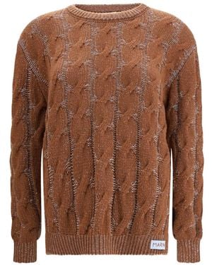Marni ケーブルニット ロングスリーブセーター - ブラウン