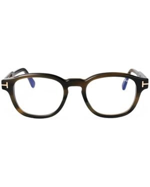 Tom Ford Runde Brille - Schwarz