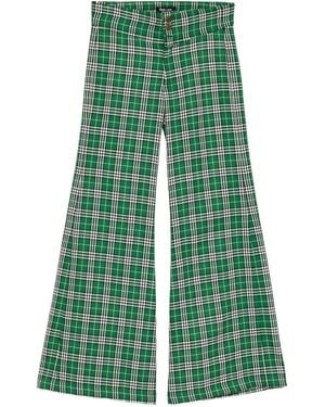 BLAKLACE Chequered Trousers - Green