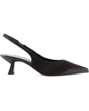 Notabene 50Mm Elisa Calf-Hair Court Shoes - Black