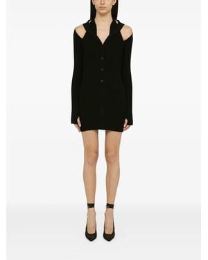 ANDREADAMO Minikleid Mit Cut-Out - Schwarz