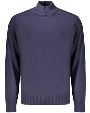 BOSS High-Neck Jumper - Blue