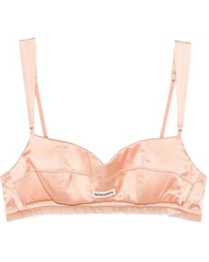 Patrizia Pepe Soutien-Gorge À Détail De Logo - Pink