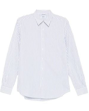 Aspesi Striped Cotton Shirt - White