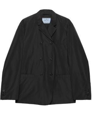 Prada Double-breasted Blazer - Black