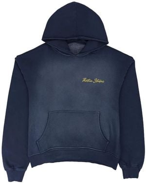 THIRTEENTH STUDIO Hoodie À Logo Brodé - Blue