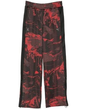 PUMA X Ahluwalia T7 Graphic-Print Track Pants - Red