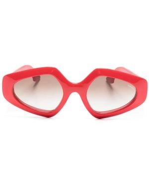 LAPIMA Antonia Oversize-Frame Sunglasses - Red