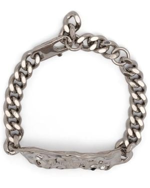 Palm Angels Melted-Plaque Bracelet - Metallic