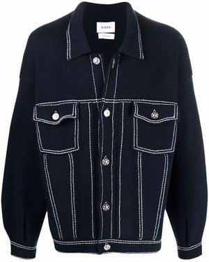 Barrie Oversized Denim Jacket - Blue