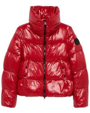 Save The Duck Quilted High-Neck Jacket - Red