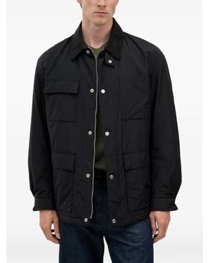BOSS Corduroy-Collar Field Jacket - Black