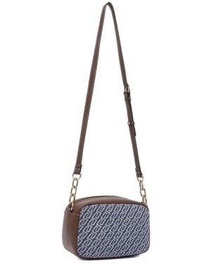 Liu Jo Borsa A Tracolla Media Effetto Denim - Bianco