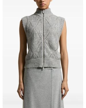 Peserico Cardigan Smanicato - Grigio