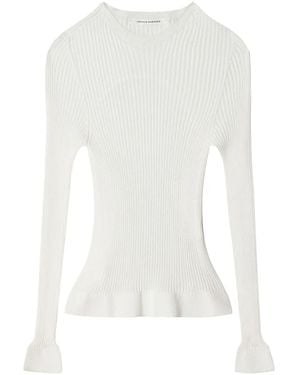 Cecilie Bahnsen Top de punto Jayla - Blanco