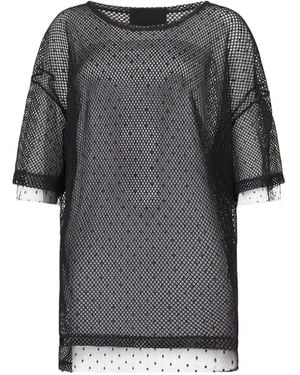 RED Valentino Mesh Overlay T-Shirt - Grey