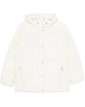 Moncler Himalaya Hooded Short Down Jacket - White