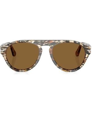 Persol Pilot-Frame Sunglasses - Brown