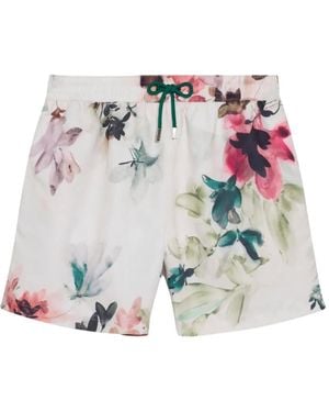 Jonathan Simkhai Bañador Lowell Con Estampado Floral - Blanco