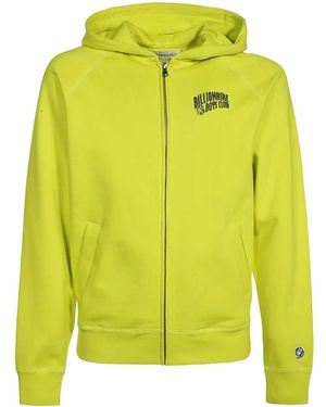 BBCICECREAM Logo-Print Zip-Up Hoodie - Yellow