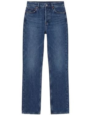 Reformation Vaqueros Rectos Cynthia - Azul