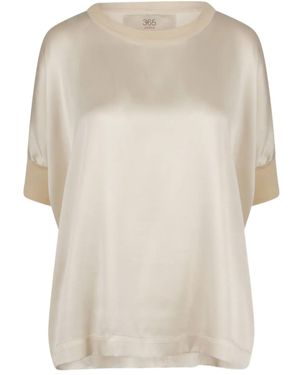 Jucca Cotton-Blend Short-Sleeved Blouse - White