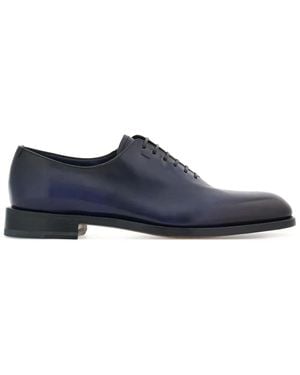 Ferragamo グラデーション レザーオックスフォードシューズ - ブルー