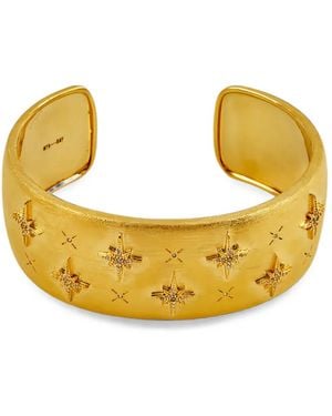 Mya Bay Awesome Diwali Star-Motif Crystal-Embellished Cuff Bracelet - Metallic