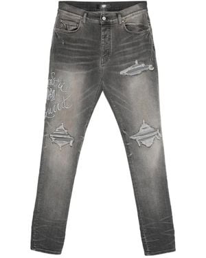 Amiri Jeans im Distressed-Look - Grau