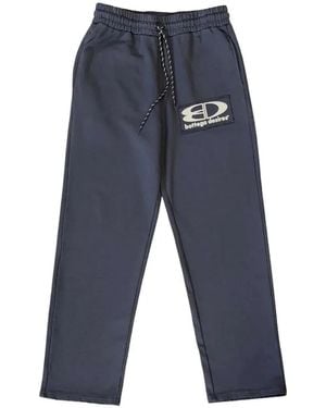 Bottega Desires Pantalones De Chándal Con Parche Del Logo - Azul