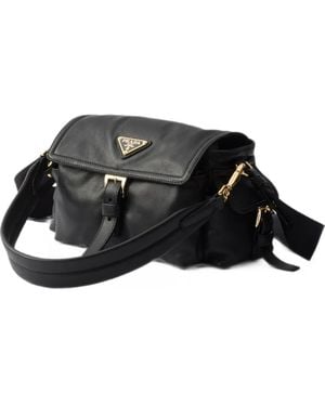 Prada Mini Explore Tasche Aus Nappaleder - Schwarz