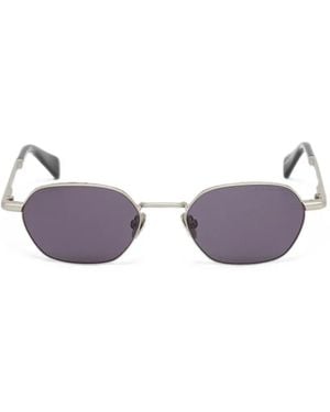 AllSaints Geometric-Frame Sunglasses - Purple