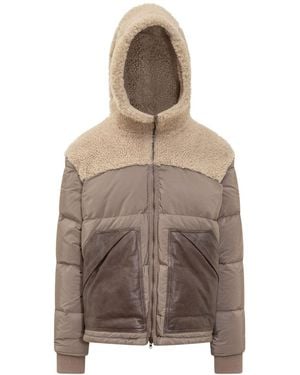 Salvatore Santoro Shearling Padded Jacket - Brown