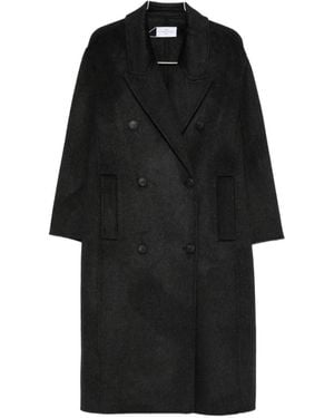 The Dynamis Studio Abrigo Con Doble Botonadura - Negro