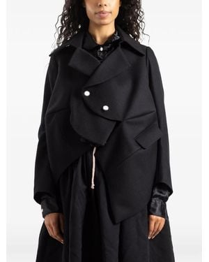 Comme des Garçons Asymmetric Panelled Jacket - Black