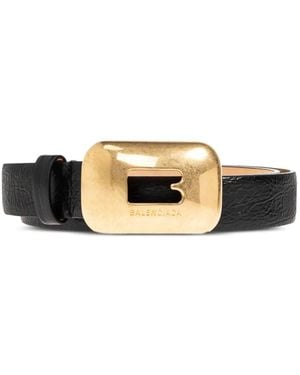 Balenciaga Cinturón De Piel - Negro