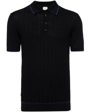 Pal Zileri Polo En Maille 3D - Noir