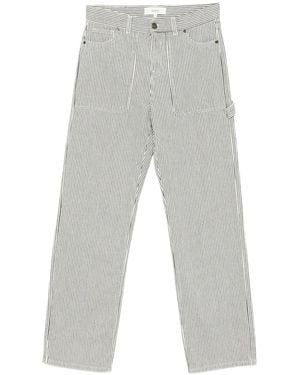 Ba&sh Carpenter Striped Trousers - Grey