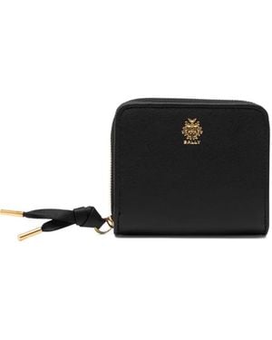 Bally Essential Logo-Plaque Wallet - Black