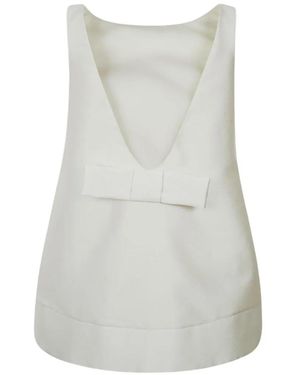 Vivetta Bow Mini Dress - White