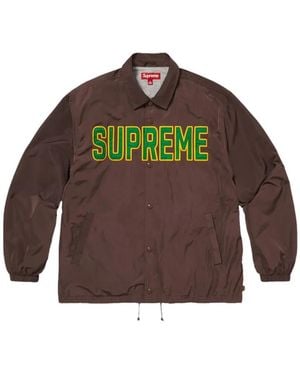 Supreme Press-Stud-Fastening Jacket - Brown