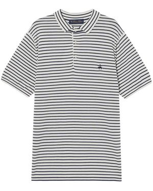 Brooks Brothers Striped Polo Shirt - Grey